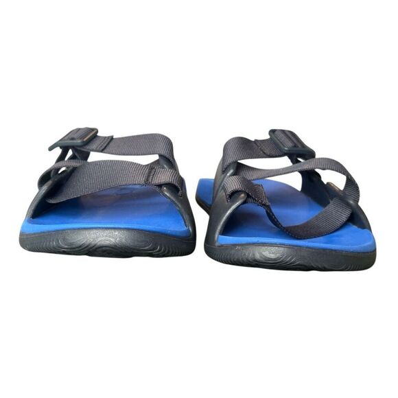 Chaco Men’s Chillos Blue Black Adjustable Slides Size 8